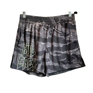 Kill Crew Men's Athletic Shorts - Black & Gray Camo